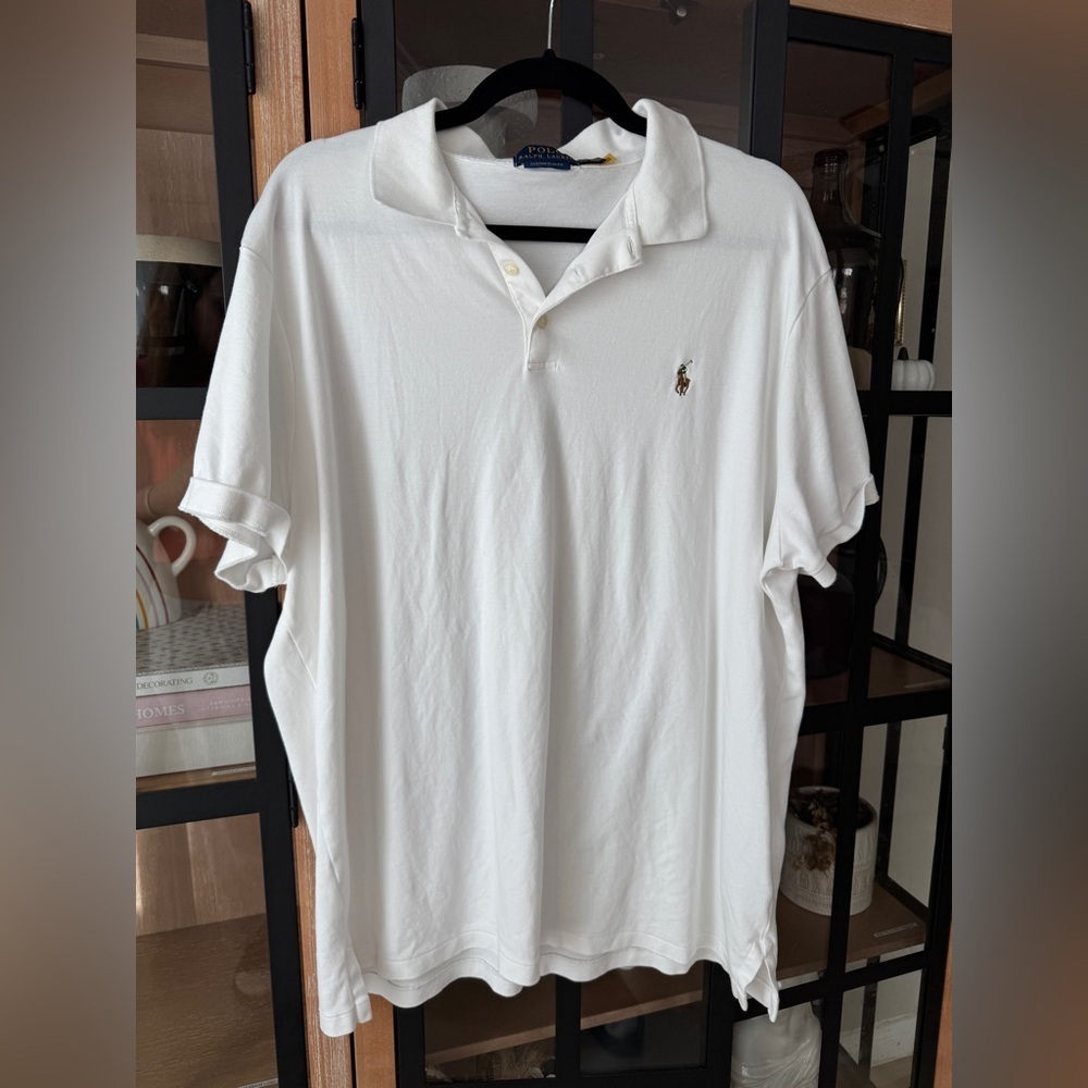 Ralph Lauren polo shirt soft cotton short sleeve embroidered logo slim fit - Picture 2 of 6